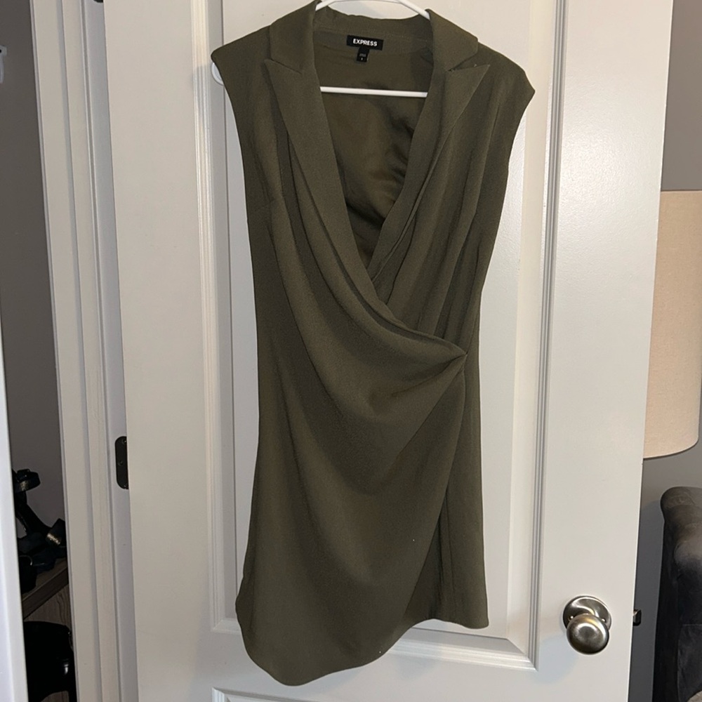 Express Olive mini dress
